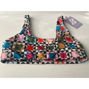 NWT Kitty and Vibe Women’s Scoop Bikini Top in Topanga XS